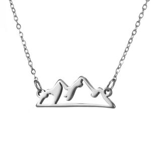 Colliers pendentifs minimalistes Myshape <span class=keywords><strong>en</strong></span> acier inoxydable plaqué argent <span class=keywords><strong>pour</strong></span> femmes, <span class=keywords><strong>pour</strong></span> mariage, randonnée, extérieur, <span class=keywords><strong>voyage</strong></span> - Product Image 6