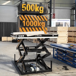 Meistverkaufte Elektrische Materialhandhabungsgeräte Scherenhebebühne 2m 3m Bewegliche Scherenhebebühne Arbeitstisch Preis - Product Image 1