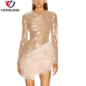 Abito da ballo da <span class=keywords><strong>principessa</strong></span> abito da <span class=keywords><strong>donna</strong></span> sexy con finiture in piuma e paillettes abito da <span class=keywords><strong>donna</strong></span> abiti da <span class=keywords><strong>donna</strong></span> - Product Image 6