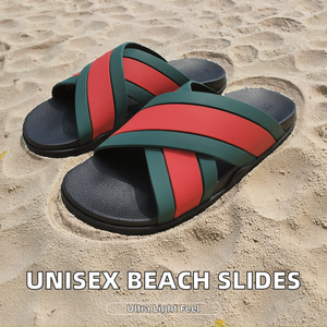 Sandales plates <span class=keywords><strong>de</strong></span> <span class=keywords><strong>luxe</strong></span> pour femmes, tailles 35-46, pantoufles pour hommes, imperméables, antidérapantes, légères, semelle en caoutchouc, plateforme, tongs <span class=keywords><strong>de</strong></span> plage - Product Image 2