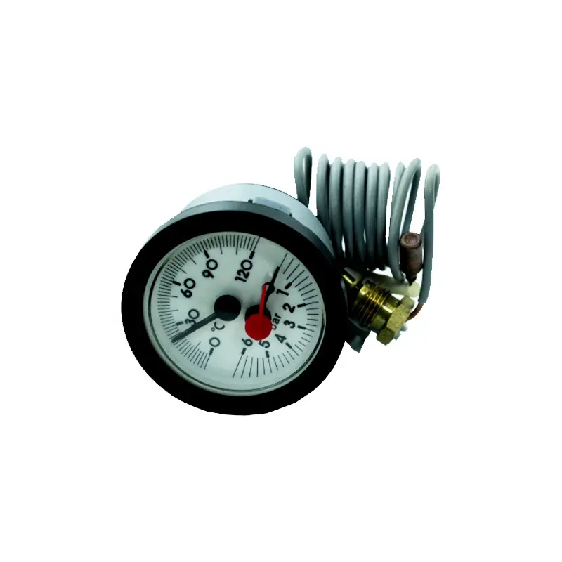 2.5 Inch Drukthermometer Instrumentregelmanometer Thermische Drukmeter