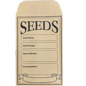 Enveloppes autocollantes en papier kraft jaune très vendues pour les fournitures de jardin, exportables, inscription possible pour les chèques, cartes, pièces de monnaie et graines - Product Image 3