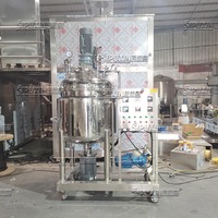 Homogeneizador Emulsionador Eléctrico Móvil de 300L con Calentamiento al Vacío |   Máquina Mezcladora de Crema y Loción Cosmética