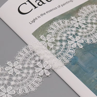 Robe de mariée fantaisie personnalisée bordure en dentelle chimique soluble dans l'eau pour robe de fille
