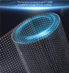 Pannello LED Flessibile per Esterni Sunrise P3.75 P4 P5 P6 P8 P10, Schermo Adesivo su Vetro e Finestre - Product Image 2