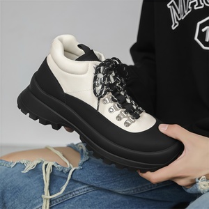 Bottes Martin de luxe pour hommes, nouvelle collection, <span class=keywords><strong>chaussures</strong></span> Panda rehaussantes pour l'extérieur, randonnée - Product Image 3