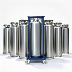 Serbatoio di Stoccaggio Criogenico Verticale da <span class=keywords><strong>500L</strong></span> per O2 Liquido, per Applicazioni Mediche - Product Image 1