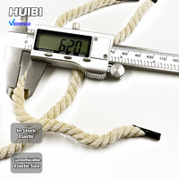 Cordon en coton torsadé à deux brins personnalisé, lacet en coton torsadé de qualité supérieure pour accessoires de chaussures, production OEM