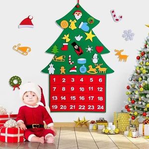 Decoraciones Navideñas Colgantes de Pared, Calendario de Adviento Personalizado de Fieltro para Niños, Gran Venta - Product Image 6