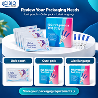 Test de diagnostic d'ovulation pour femmes IVDR Home Using Quickly-CHECK, 25 bandelettes prédictives