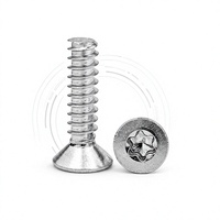 Sekrup Mesin Baja Tahan Karat Kepala Countersunk Torx Metrik Berlapis Seng untuk Mesin dan Furnitur