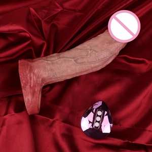 Vibrating Cock Sleeve Penis Extender Dildo Realistic Adult Sex Toy Penis Extension <b>Vibrator</b> 10 Modes <b>Remote</b> Control - Product Image 5