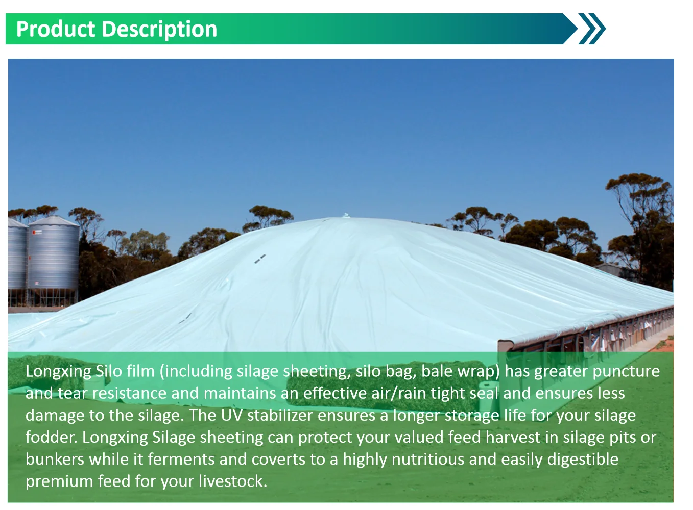 Best Price High Strength 60FT Silage Covering Silage Sheeting Silage Film