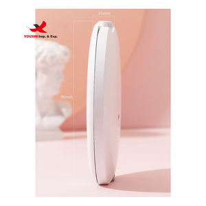 Miroirs de maquillage ronds portables personnalisés avec lumière LED, vente en gros d'usine à bas prix pour achats mixtes - Product Image 4