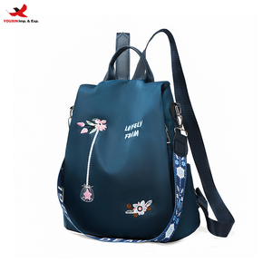 Bolso de Gran Capacidad Estilo Coreano para Mujer, Antirrobo, Portátil, con Correa de Hombro, Cierre de Cremallera, Mochila de Poliéster, RTS, Pedido Mixto al por Mayor - Product Image 1
