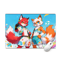 OEM ODM tapis de souris personnalisé Anime tapis de souris de jeu grand PC tapis de bureau avec bordure emballage et Logo