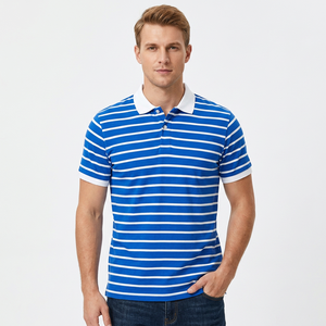 Camisetas Formales de Manga Corta con Botones, Bordadas, Antiarrugas, de Felpa Sólida, Personalizables, 100% Algodón, Servicio OEM de Alta Calidad, Más Vendidas - Product Image 1