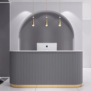 Quầy lễ tân văn phòng hiện đại, quầy lễ tân tiệm làm đẹp, quầy lễ tân salon, quầy lễ tân phía trước, quầy lễ tân - Product Image 2