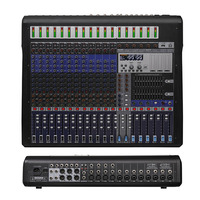 Konsol Mixer Audio Profesional JS16 16 Saluran, Pengontrol DJ, MP3 Bluetooth, Prosesor Efek Ganda 99, EQ 4-Band, Metal Stage