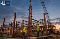 Kits de hangars préfabriqués en structure métallique pour garage, remise, entrepôt