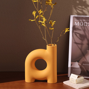 <span class=keywords><strong>Vase</strong></span> <span class=keywords><strong>en</strong></span> céramique et <span class=keywords><strong>porcelaine</strong></span> fait main Tonfo, nouveau design moderne, écologique, base antidérapante, cuite à haute température, <span class=keywords><strong>en</strong></span> forme de tube - Product Image 2