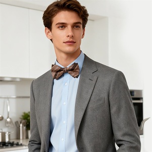Corbata de Moño Ajustable de Color Sólido para Hombre, Estilo Caballero Británico Moderno, <span class=keywords><strong>con</strong></span> <span class=keywords><strong>Tirantes</strong></span> <span class=keywords><strong>a</strong></span> <span class=keywords><strong>Juego</strong></span> para Fiestas de Negocios - Product Image 2