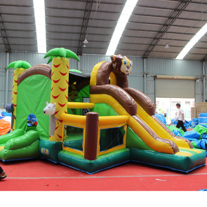 Château gonflable sur le thème du lion, toboggan trampoline commercial, <span class=keywords><strong>location</strong></span> pour fêtes d'enfants, vente en gros, personnalisation disponible. - Product Image 2
