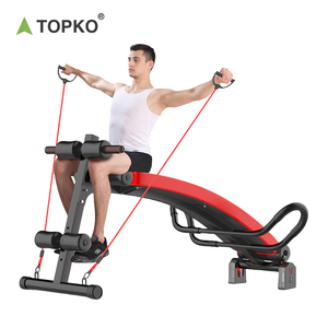 TOPKO 하이 퀄리티 홈 체육관 복근 훈련 전신 운동 조정 가능한 곡선 운동 벤치 앉아 벤치 - Product Image 1