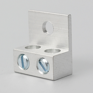 AU-2 2awg Thùng kép nhôm mối nối cáp cơ khí Lug hai lỗ gắn kết/đôi dây dẫn thiết bị đầu cuối - Product Image 5