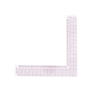 Regla de ángulo recto 5808 tipo L de metal para la elaboración de patrones de costura - Product Image 1
