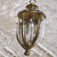Clásico de lujo interior de vidrio burbuja gota luz Isla de cocina de la lámpara de techo de latón de cobre colgante luz para mesa de la cena