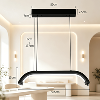 Lampe LED demi-lune 45W à suspension libre de 28 pouces, nouvelle, pour salon de beauté, ongles, tatouage, extensions de cils