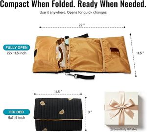 Sac à langer multifonctionnel compact pour bébé, organisateur de vêtements, sac de <span class=keywords><strong>rangement</strong></span> pratique avec poche pour lingettes humides, idéal pour l'hôpital et les voyages - Product Image 2