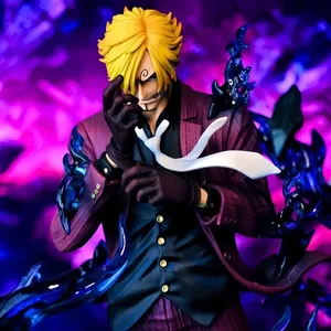 25cm PVC modello figura giocattolo Sanji Anime unico Pop fumante <span class=keywords><strong>diavolo</strong></span> statua nuovo regalo per bambini Action Figure - Product Image 2