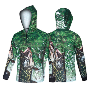 Vêtements de pêche à capuche imprimés, vêtements de pêche <span class=keywords><strong>anti</strong></span>-UV, respirants, <span class=keywords><strong>anti</strong></span>-moustiques, à séchage rapide, chemise de pêche grande taille - Product Image 4