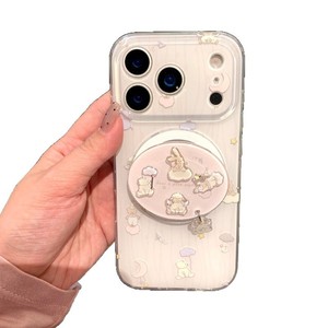 เคสโทรศัพท์แม่เหล็กลายดวงจันทร์รูปสัตว์สไตล์เกาหลีสำหรับ iPhone 17 PRO MAX 16 15 14สำหรับผู้หญิง - Product Image 1