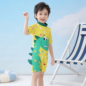 Nuevo Traje de Baño de una Pieza para Niños, con Dibujos Animados, Manga Larga, con Gorro, Protección Solar, Conjunto de 2 Piezas para Niños Pequeños - Product Image 6