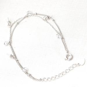 Bracelet en argent S925 avec 3 perles, 5-9 perles multiples, tendance, accessoires de bijoux DIY avec plateau vide, produit semi-fini, série 5378 - Product Image 4