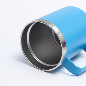 Stainless Steel Tumbler 12oz Vacuum Insulated Double Wall With Handle For Office Business Use - Product Image 2