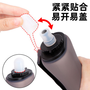 Bouteille d'eau pour cyclisme, 200ml, 350ml, légère, avec couvercle anti-poussière, pour vélo de montagne, course en plein air - Product Image 3