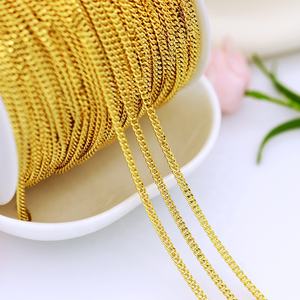 Cadena de Joyería DEE.<span class=keywords><strong>LUN</strong></span>, Chapada en Oro de 18K, Latón, Forma Irregular, para Hacer Collares, Pulseras y Pendientes - Product Image 6