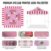 Tente publicitaire personnalisée 10x10FT avec logo imprimé, gazebo pliable en aluminium, imperméable et résistant au vent, pour événements et salons professionnels