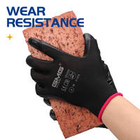 Gants de sécurité XINGYU antidérapants en nitrile sablé, flexibles, durables, à usage général, avec paume enduite de nitrile, respirants, pour le travail