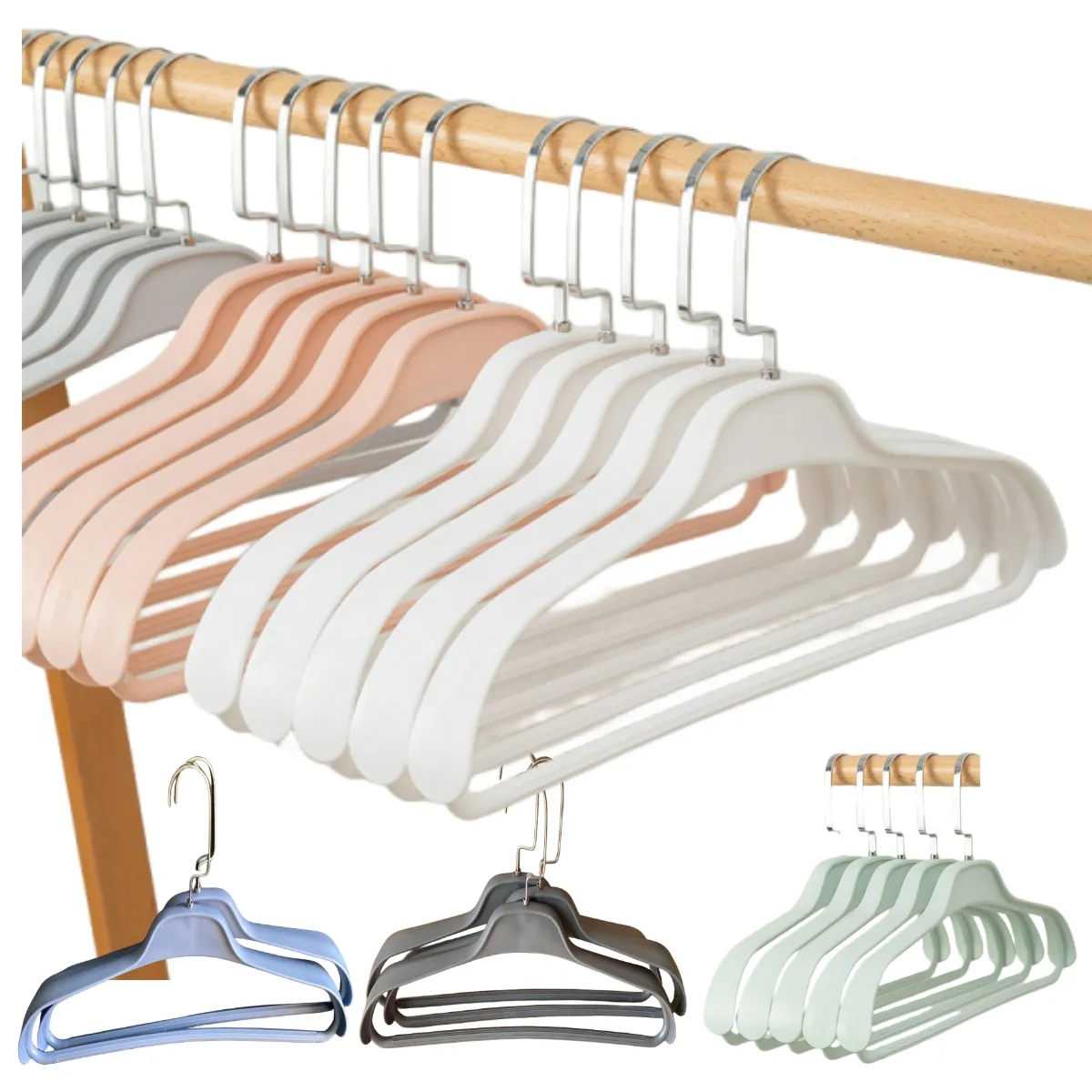Adult Clothes Hanger Racks Plastic Display Hangers Wide Shoulder Clothing Hanging Student Coats Hanger Organizer
