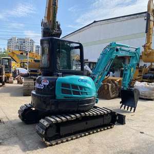 Mini-excavatrice Kobelco SK55SR-5 du Japon, modèle 2018, d'occasion, avec pompe hydraulique et moteur originaux de type chenillé, capacité de 55 tonnes, pour travaux de terrassement. - Product Image 5