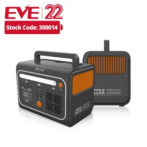 EVE 1200W 1024Wh Power Bank Battery Station OEM 1200W Pure Sine Wave Portable Solar Home System