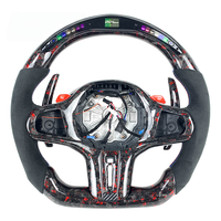 Volant en fibre de carbone forgé avec écran LED pour BMW G80 G81 G87 M2 M3 M4 G30 G32 G34 G36 G20 G21 G22 G23 G26 330e X4M X5 M5