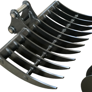 Râteau à racines pour mini-excavatrice LS, râteau à tamis pour pompe, machinerie de construction, usage agricole pour excavatrices de 1,8 à 30 tonnes, personnalisable - Product Image 1