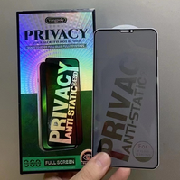 Protection d'écran anti-statique pour iPhone 16, film protecteur anti-espion pour Samsung, verre trempé pour 15 Plus 13 Pro Max
