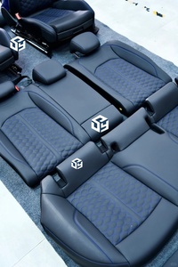 Accessori Auto: Set Completo di Coprisedili in Pelle di Alta Qualità Specifici per Modifica e Aggiornamento, per <span class=keywords><strong>Audi</strong></span> A1 A2 <span class=keywords><strong>A3</strong></span> A4 A5 A6 A7 - Product Image 4